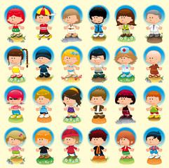 People with background