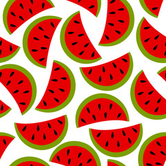 Watermelon seamless background