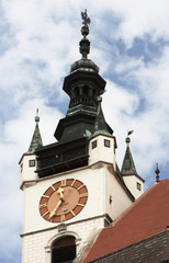 Fototapeta premium Städtischer Kirchturm