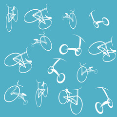 Vector bikes background