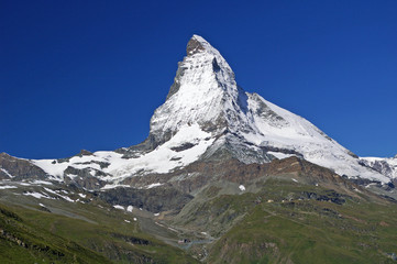 Die originale Postkarte von Zermatt