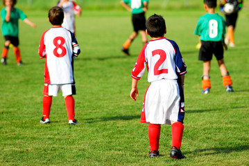 sul campo di calcio