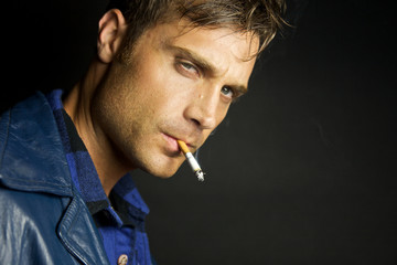 Portrait of a Young Trendy Man