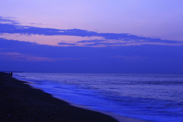 Fototapeta premium 大磯海岸の朝