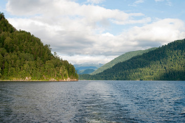 Lake between mountains
