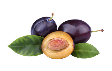 Fresh plums