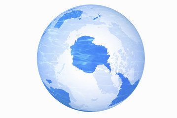 地球儀、南極