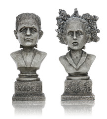 Naklejka premium Halloween Frankenstein Statues