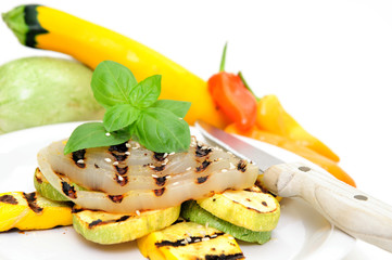 Grilled Onion And Squash