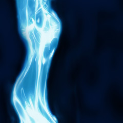 Naklejka premium abstract female blue
