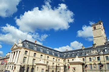 Fototapeta na wymiar Vue sur l'Hôtel de ville de Dijon