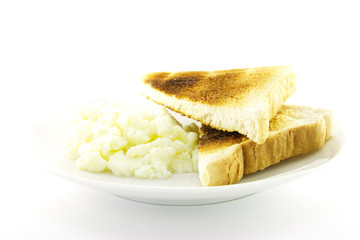 Cooked Breakfast Items on a Plate