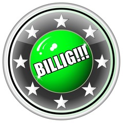 Billig High Quality 3-D Button Vector, Easily Editable.