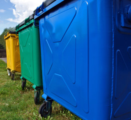 Trash bins for recycling