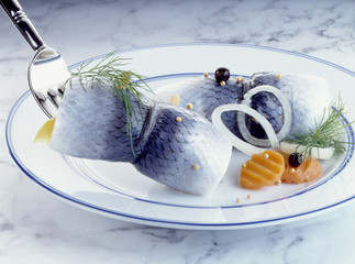 Rollmops Fisch Gabel hering
