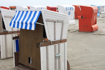 Strandkorb - Ende des Sommers