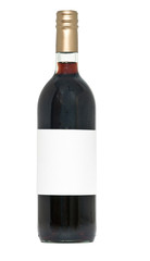 Wine bottle isolated on white background