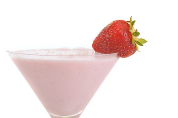 cocktail with strawberry