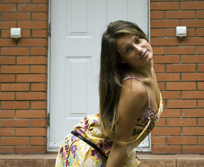 On a threshold of the house