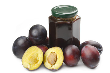 Plums and jam