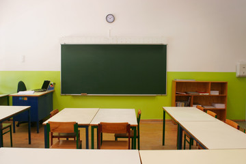 empty classroom