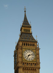 Fototapeta na wymiar View of the famous Big Ben in London England