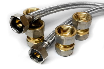 Various connections of water pipes