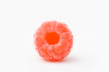 raspberry on white