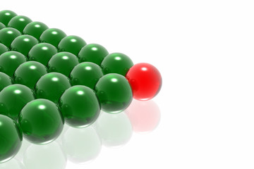 red leader of business team