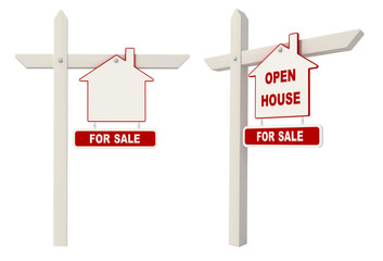 real estate signpost -open house © archideaphoto