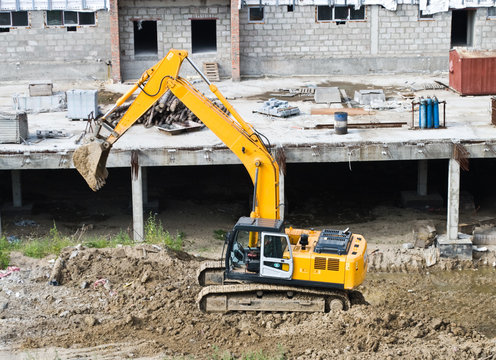 power-shovel for construction