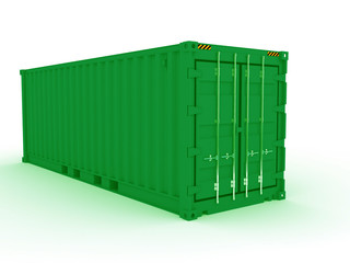green cargo sea container (more variants on my portfolio)