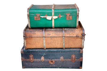 Stack of Old Suitcases