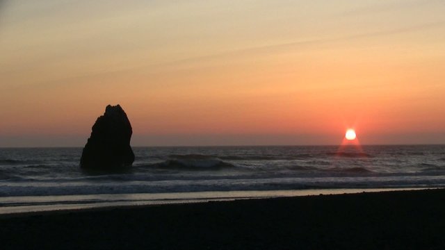 Oregon coast sunset