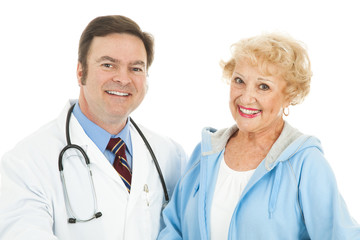 Fototapeta premium Senior Woman and Her Doctor