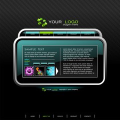 Brightly  website design template.