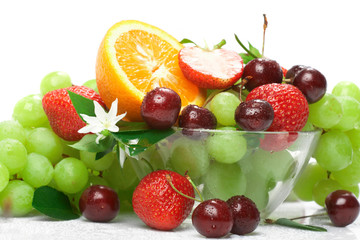 Still-life of fresh fruit