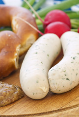 Weisswurst mit Brezen