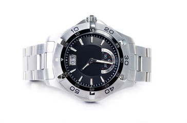 Stainless steel wristwatch