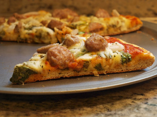pizza fresh baked slice 3
