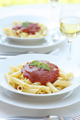 Pasta with tomato sauce