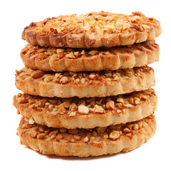 Cookies with a nut crumb.
