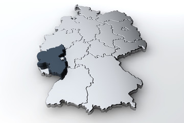 Deutschlandkarte Rheinland Pfalz