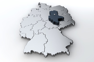 Deutschlandkarte Sachsen Anhalt