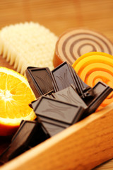 chocolate and orange soaps