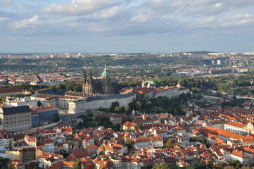 Obraz premium Prager Burg am Abend