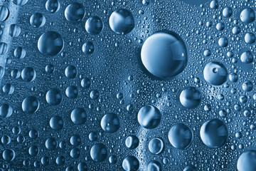 blue water drops background