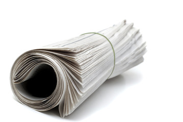 Newspaper Rolled Up