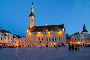 place de l'hotel de ville de Tallinn