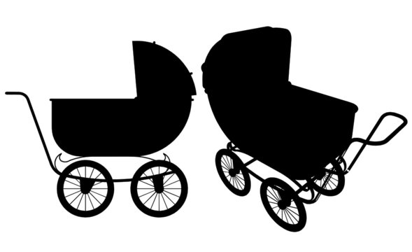 Baby Stroller Vector 01